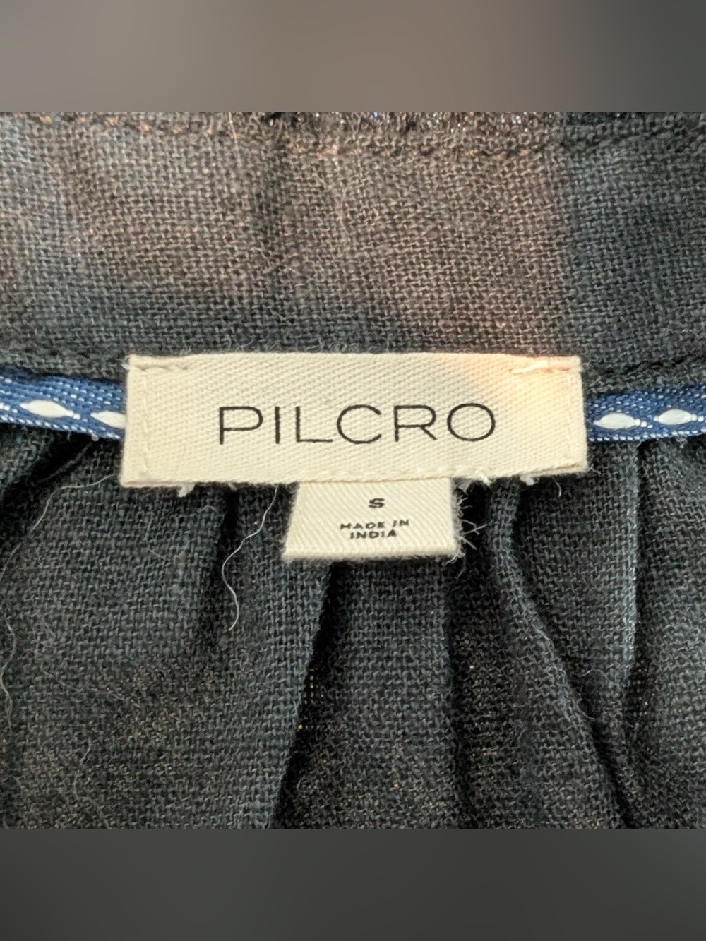 Pilcro The Tavi Blouse Tank Edition V-Neck Embroidered Black White Size Small - Picture 9 of 12